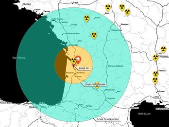 Lurrikara izan da gaur Blayeko zentraletik 20 bat kilometrora. @greenpeace-france