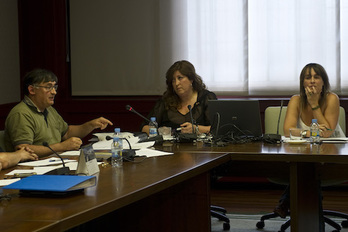 Iñaki Beraza, actual alcalde, y Maider García de Vicuña, alcaldesa la pasada legislatura, en una imagen de archivo. (Juanan RUIZ/FOKU)