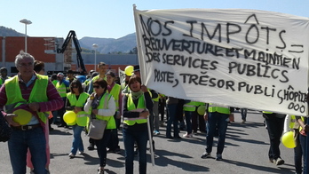 Txaleko Horien mobilizazioa, Hendaian.