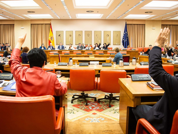 La Diputación Permanente del Congreso, durante la votación de las medidas. (CONGRESO)