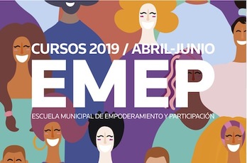 Cartel de los nuevos cursos de la Escuela de Empoderamiento de Iruñea.