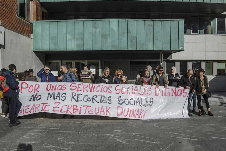 Concentración a raíz de otra muerte en noviembre de 2018. (Aritz LOIOLA | FOKU)