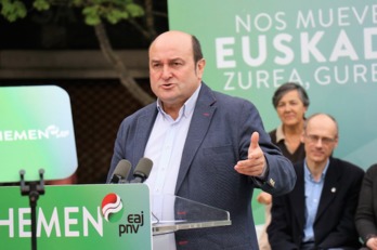 El presidente del EBB, Andoni Ortuzar. (PNV)