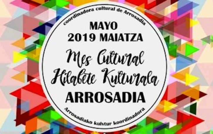 Cartel del mes cultural de Arrosadia.