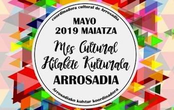 Cartel del mes cultural de Arrosadia.