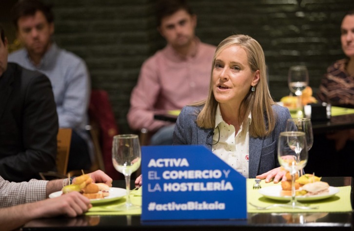 La secretaria general del PP en la CAV y candidata a diputada general de Bizkaia, Amaya Fernández. (vía twitter @amayaeuskadi)
