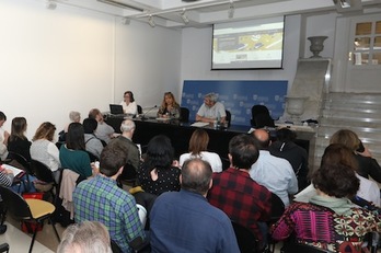 Presentación de las ayudas del Consistorio iruindarras destinadas a la cooperación. (AYUNTAMIENTO DE IRUÑEA)