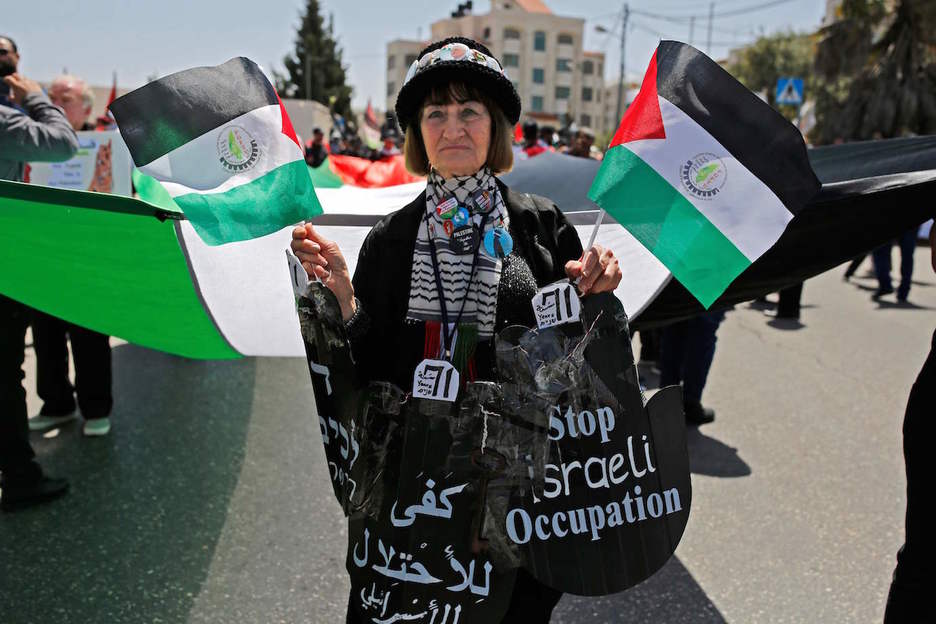 Han reclamado el fin de la ocupación israelí. (Abbas MOMANI / AFP)