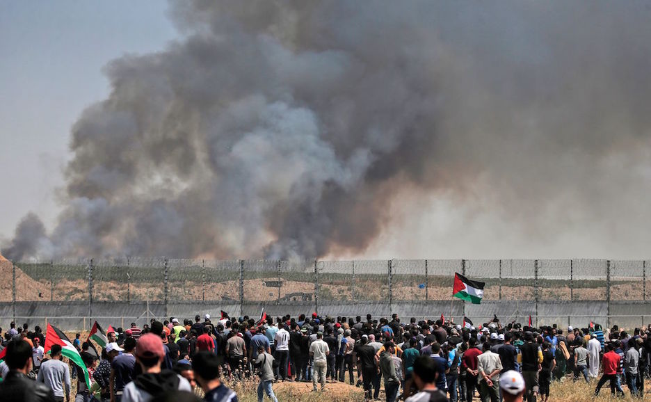 Protestas en Gaza. (Mahmud HAMS / AFP)