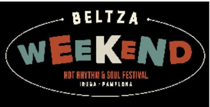 Cartel del festival Beltza Weekend de Iruñea.