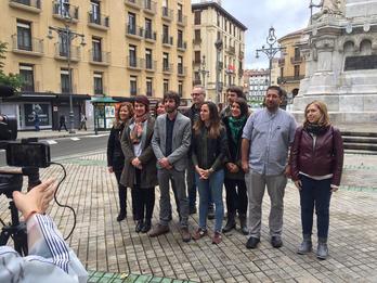 Acto de la candidatura de Podemos a las municipales de Iruñea. (PODEMOS PAMPLONA)