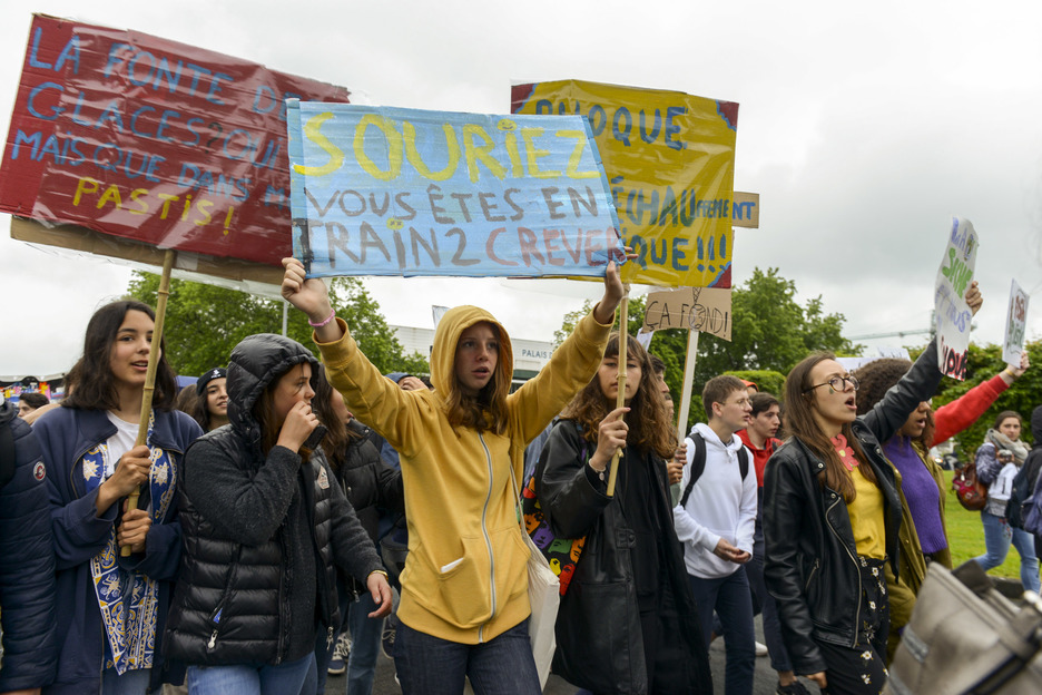 Les jeunes ont rivalisé d'imagination pour trouver des slogans originaux. © Guillaume FAUVEAU