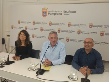 Joseba Asiron, ayer durante la rueda de prensa de valoración de resultados.