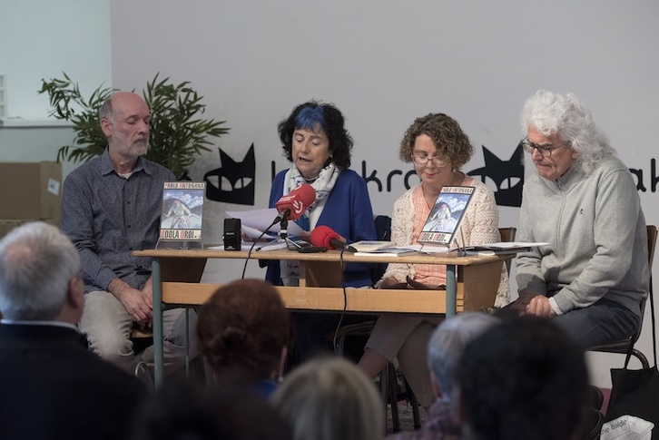 Luis Mari Larrañaga, Elvira Antoñana, Blanca Antoñana eta Toño Muro Katakraken. (Iñigo URIZ/FOKU)