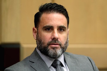 Pablo Ibar, durante una audiencia ante el tribunal del condado Broward, en Fort Lauderdale. (Amy Beth BENNETT/EFE POOL)