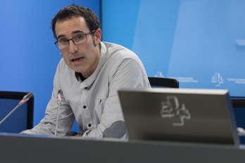 Julen Arzuaga, autor de la pregunta. (Juanan RUIZ/FOKU)