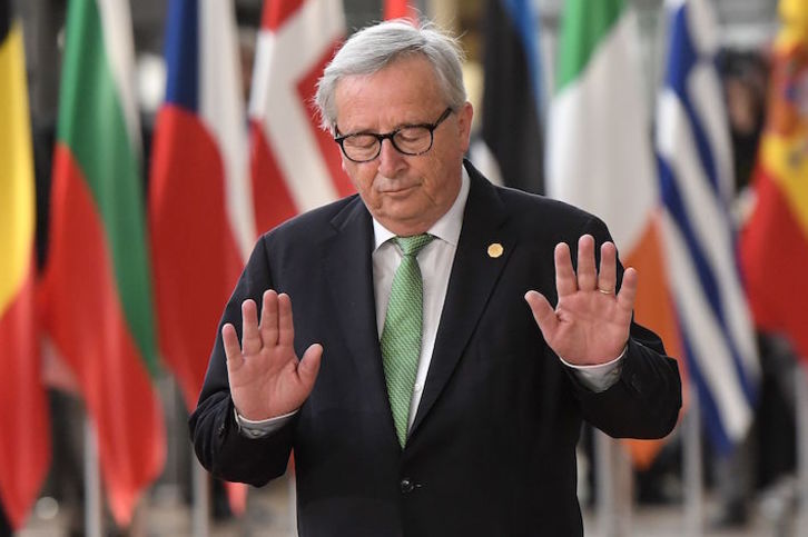 Jean-Claude Juncker, presidente de la Comisión Europea. (Emmanuel DUNAND/AFP)