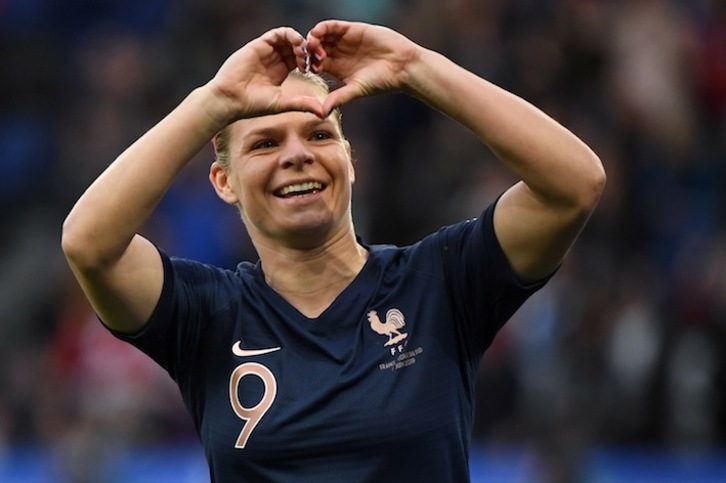 Le Sommer ha marcado el primer gol del Mundial 2019. Francois Xavier MARIT/AFP