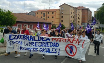 Arazo ugari biltzen ditu ibilaldi honek, Ezkerraldean larriagoak direla gogora ekarriz. (BERRI-OTXOAK)