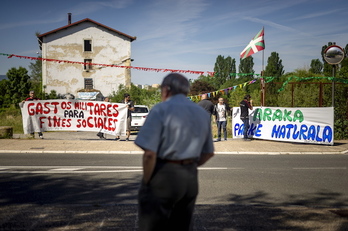 Protesta antimilitarista. (Jaizki FONTANEDA/FOKU)