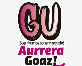 Logotipo de la dinámica Gu Aurrera Goaz.