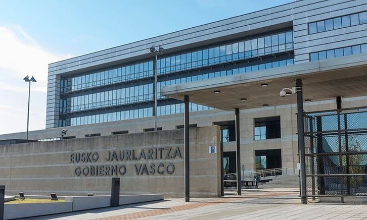 Sede del Ejecutivo autonómico, en Gasteiz. (Irekia)