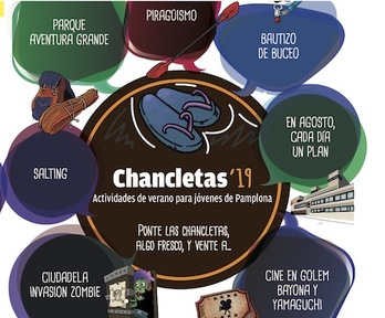 Cartel de la nueva edición del programa ‘Chancletas’ de Iruñea.