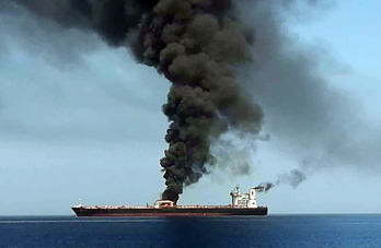El precio del petróleo ha subido tras conocerse los incidentes. (HO/IRIB TV/AFP) 