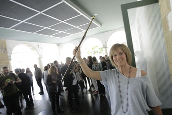 El independentismo de izquierda llega a la alcaldía en Arrigorriaga. Maite Ibarra, de EH Bildu, nueva alcaldesa. (Aritz LOIOLA/FOKU)