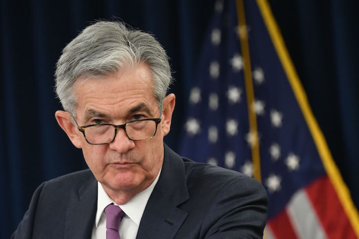 Jerome Powell, presidente de la Reserva Federal. (Mandel NGAN/AFP)