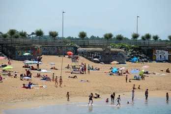 La playa de la Barre de Angelu, es una de las más frecuentadas. Gaizka IROZ