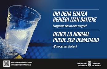 Imagen divulgativa de la campaña ‘Beber lo normal puede ser demasiado’.