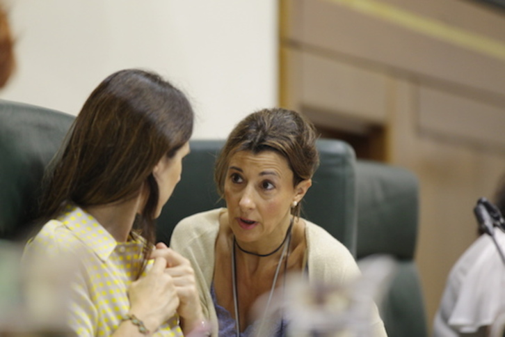 La parlamentaria del PP Laura Garrido. (Endika PORTILLO/FOKU)