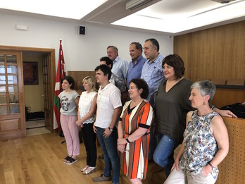 El equipo de Gobierno del Ayuntamiento de Galdakao.