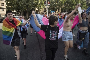 Manifestación del orgullo LGTBIQ en Iruñea. (Jagoba MANTEROLA/FOKU)