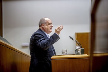 Joseba Egibar en el Parlamento de Gasteiz. (Jaizki FONTANEDA/FOKU)