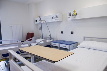 Una habitación del hospital de Urduliz. (Marisol RAMÍREZ/FOKU)