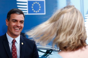 Pedro Sánchez, contento en la reciente cumbre europea. (Francois LENOIR | AFP)