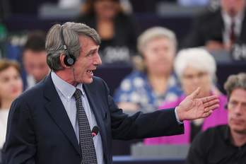Sassoli interviene en el Parlamento Europeo   Frederick FLORIN I AFP PHOTO