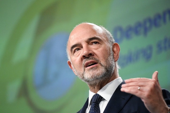 El comisario europeo de Asuntos Económicos, Pierre Moscovici. (John THYS/AFP)