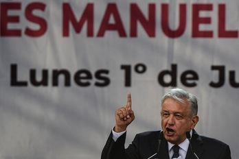 Andrés Manuel López Obrador vinculó los hechos a organizaciones «no necesariamente criminales». (Ronaldo SCHEMIDT / AFP)
