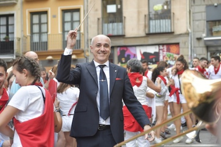 Jesús Garisoain, subdirector de La Pamplonesa, lanzará el Txupinazo de este año. (Idoia ZABALETA/FOKU)