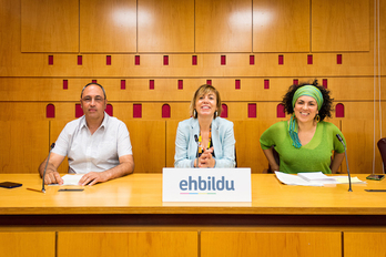 Rueda de prensa ofrecida por EH Bildu Gasteiz. (EH Bildu Gasteiz)