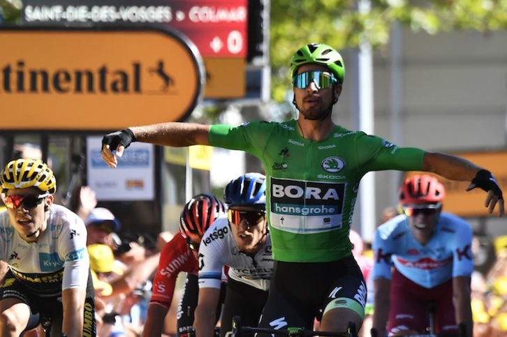 Sagan izan da azkarrena Colmarreko helmugan (Jeff PACHOUD / AFP)