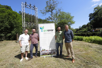 Representantes de Goiener, en la presentación del proyecto SorkWhtza           FOKU