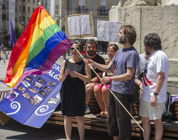 LGTB harrotasun egunaren mobilizazioa Gasteizen. Juanan Ruiz/ FOKU 