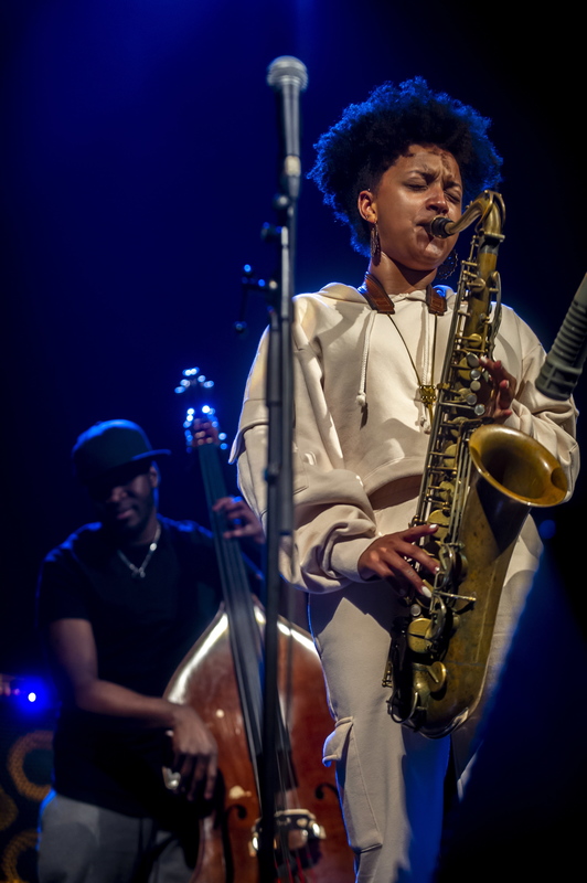 Nubya García, en el Festival de Jazz de Gasteiz. (Jaizki FONTANEDA/FOKU)