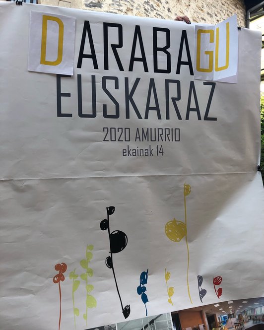 Araba Euskaraz 2020ko edizioaren leloa eta logoa. (@arabaeuskaraz)