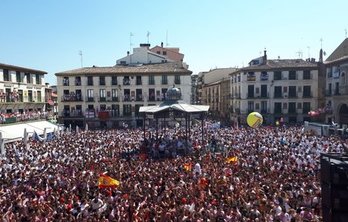 Txupinazo de las fiestas de Tutera de 2018