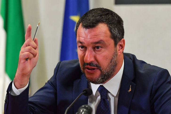 Salvini ha planteado trabajos forzados de por vida para los detenidos. (Andreas SOLARO/AFP)